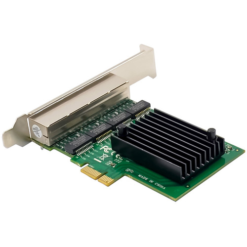 InLine® Quad Gigabit Netzwerkkarte, 4x RJ45 1 Gb/s, PCIe x1
