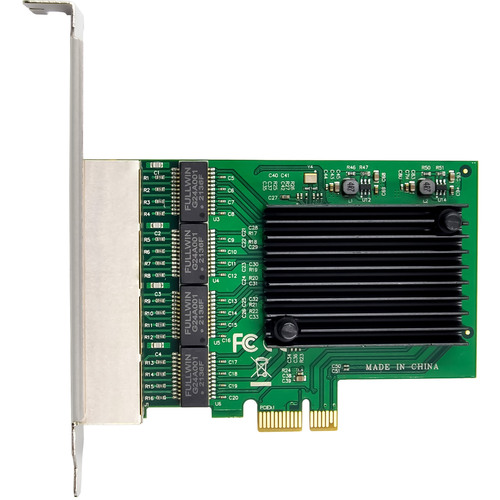 InLine® Quad Gigabit Netzwerkkarte, 4x RJ45 1 Gb/s, PCIe x1