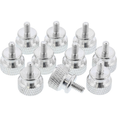 InLine® Rändelschrauben für Gehäuse, Alu, silber, 10er Pack