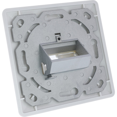 InLine® Rahmenset für 2x RJ45 Bu/LSA Einsatz, Keystone SNAP-In, weiß RAL9010