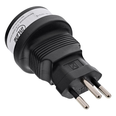 InLine Reiseadapter, Schweiz Stecker auf Schutzkontakt Buchse InLine Reiseadapter, Schweiz Stecker auf Schutzkontakt Buchse