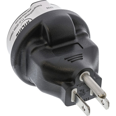 InLine® Reiseadapter, USA Stecker auf Schutzkontakt Buchse (Produktbild 1)