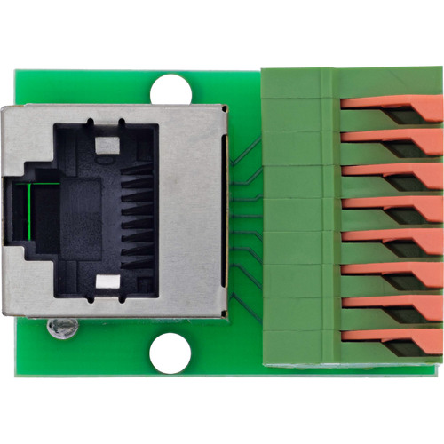 InLine® RJ45 Buchse an Push-In-Klemme, 8-polig, Cat.5e, gewinkelt