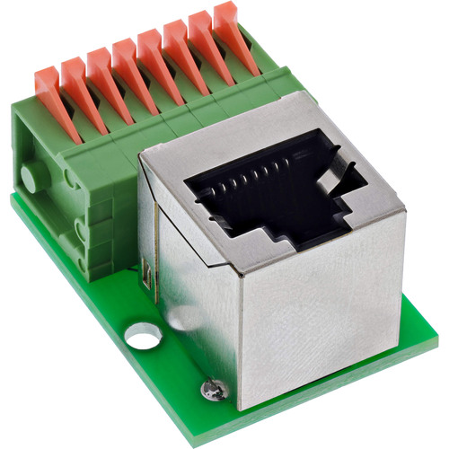 InLine® RJ45 Buchse an Push-In-Klemme, 8pol, Cat.5e, gewinkelt