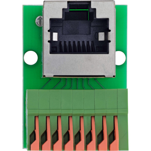 InLine® RJ45 Buchse an Push-In-Klemme, 8pol, Cat.5e, gewinkelt