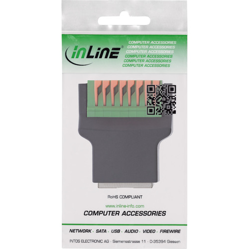 InLine® RJ45 Buchse an Terminalblock, 8pol, Push-In-Klemme