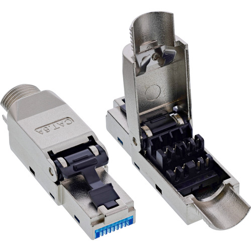InLine® RJ45 Stecker Cat.6A 500MHz, feldkonfektionierbar, geschirmt, 10Gb/s