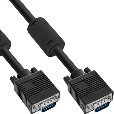 InLine® S-VGA Kabel, 15pol HD Stecker / Stecker, schwarz, 0,3m InLine® S-VGA Kabel, 15pol HD Stecker / Stecker, schwarz, 0,3m