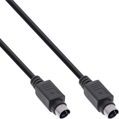 InLine® S-VHS Kabel, 4pol mini DIN Stecker / Stecker, 2m (Produktbild 1)
