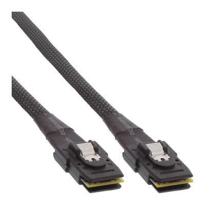 InLine® SAS Anschlusskabel intern, Mini-SAS 36pin SFF-8087 an Mini-SAS 36pin SFF-8087, mit Sideband, 0,5m (Produktbild 1)