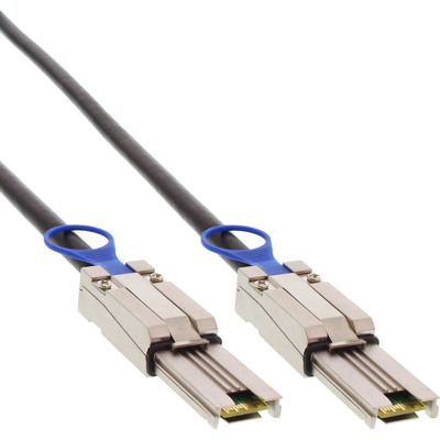 InLine® SAS Anschlusskabel, Mini-SAS 26pin SFF-8088 an Mini-SAS 26-pin SFF-8088, 0,5m (Produktbild 1)