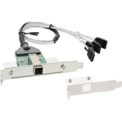 InLine® SAS HD Slotblech PCI + 50p Centr., mit Kabel, ext. SFF-8644 auf int. 4x (Produktbild 1)