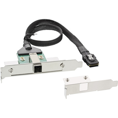 InLine SAS HD Slotblech PCI + 50p Centr., mit Kabel, ext. SFF-8644 auf int. SFF-8087, 0,5m