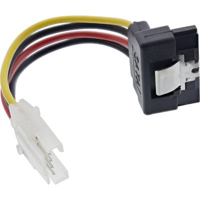 InLine SATA Stromadapterkabel, 1x 8,89cm (3,5) Buchse an 15pol SATA Stecker gewinkelt mit Lasche, 6cm InLine SATA Stromadapterkabel, 1x 8,89cm (3,5) Buchse an 15pol SATA Stecker gewinkelt mit Lasche, 6cm