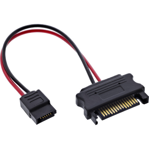 InLine® SATA Stromadapterkabel, SATA Buchse an SlimSATA Stecker, 0,15 m Interne Kabel