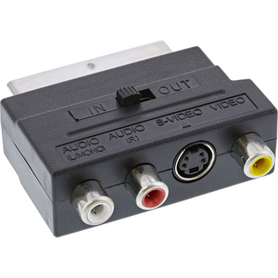 InLine® Scart Adapter, Scart (in/out) an 3x Cinch Buchse und 1x S-VHS Buchse (Produktbild 1)