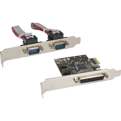 InLine Schnittstellenkarte, 1x 25pol parallel + 2x 9pol seriell, PCIe (PCI-Express)