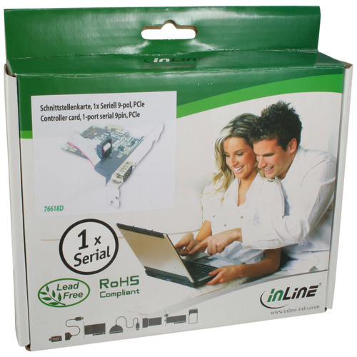 InLine® Schnittstellenkarte, 1x Seriell 9pol, PCIe (PCI-Express)