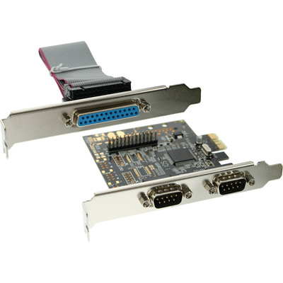 InLine Schnittstellenkarte, 2x 9pol seriell + 1x 25pol parallel, PCIe (PCI-Express) InLine Schnittstellenkarte, 2x 9pol seriell + 1x 25pol parallel, PCIe (PCI-Express)