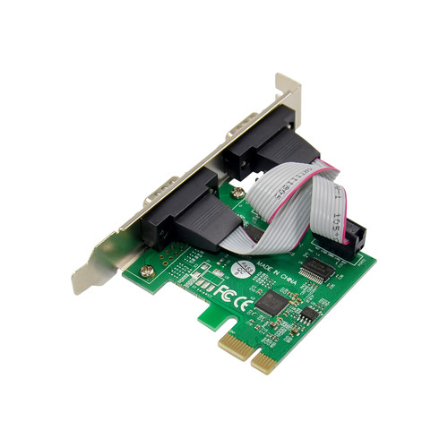 InLine® Schnittstellenkarte, 2x Seriell RS-232, PCIe, AX99100, Low-Profile