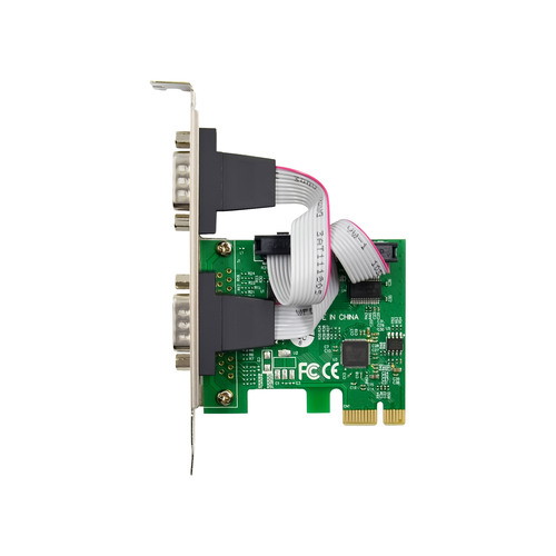 InLine® Schnittstellenkarte, 2x Seriell RS-232, PCIe, AX99100, Low-Profile