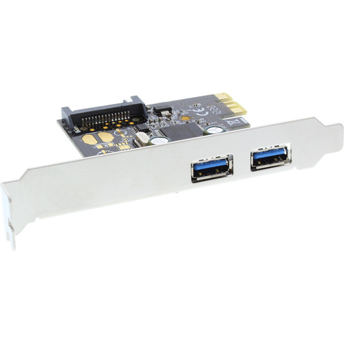 InLine® Schnittstellenkarte, 2x USB 3.2 Gen.1, PCIe, mit SATA Strom