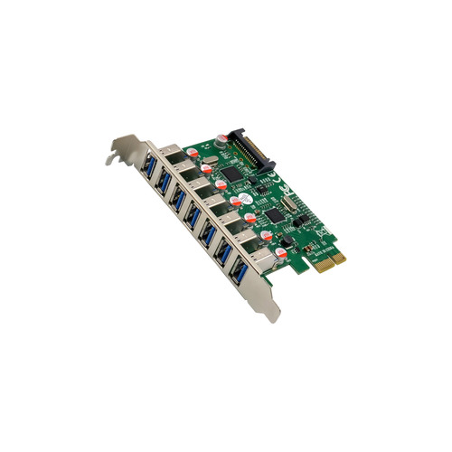 InLine® Schnittstellenkarte, 7x USB-A 3.2 Gen.1, PCIe, SATA Strom, VL805