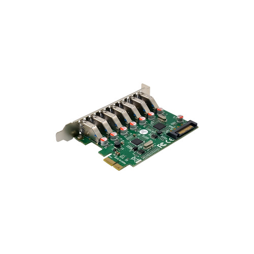 InLine® Schnittstellenkarte, 7x USB-A 3.2 Gen.1, PCIe, SATA Strom, VL805