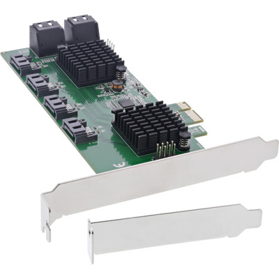 InLine Schnittstellenkarte, 8x SATA 6Gb/s Controller, PCIe 2.0 (PCI-Express)