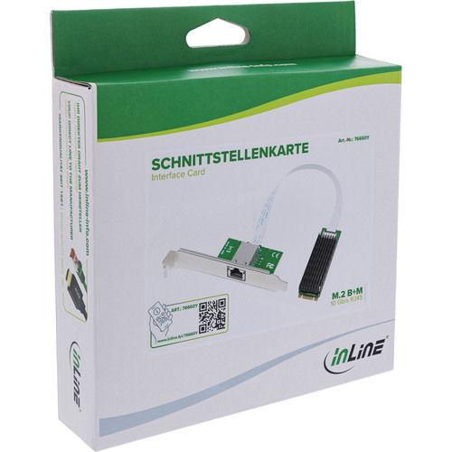 InLine® Schnittstellenkarte, M.2 B+M zu 10 Gb/s RJ45