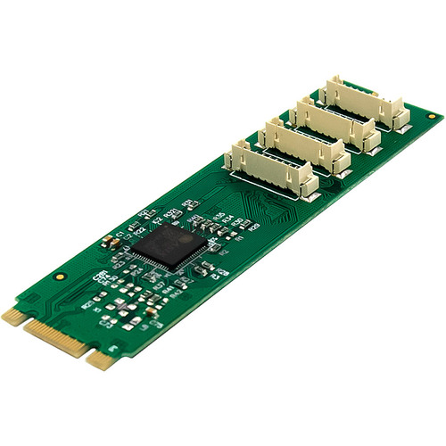 InLine® Schnittstellenkarte M.2 zu 4x seriell 9pol Stecker