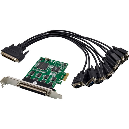 InLine® Schnittstellenkarte, PCIe x1 zu 8x RS-232, D-Sub 9 Stecker