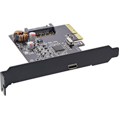 InLine® Schnittstellenkarte, PCIe x4, USB 3.2 Gen.2x2, 1x USB-C, inkl. Low-Profile Slotblech (Produktbild 1)