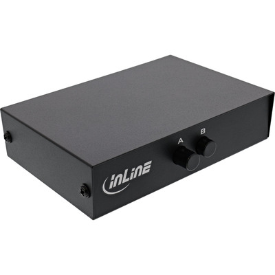 InLine® Seriell-Umschalter manuell 2-fach, RS232, 9-polig Sub-D