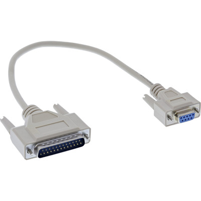 InLine® Serielles Adapter-Kabel 9pol Buchse an 25pol Stecker, 0,33m