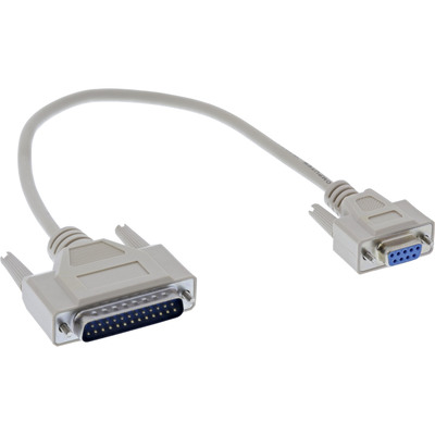 InLine® Serielles Adapter-Kabel 9pol Buchse an 25pol Stecker, 0,33m (Produktbild 1)