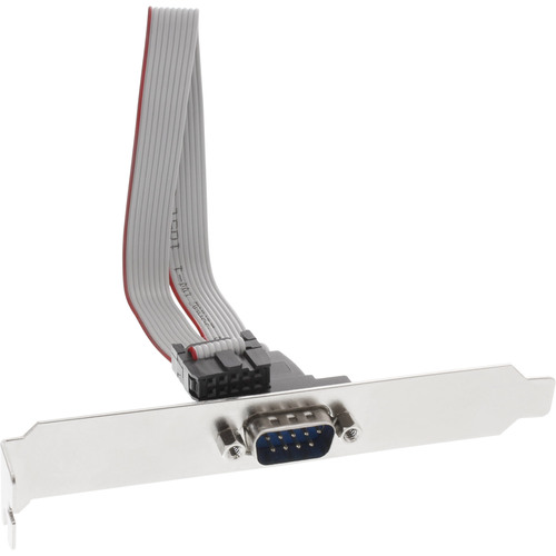 InLine® Serielles Slotblech, 9pol Stecker an 10pol Buchsenleiste, 1:1, 0,6m Slotbleche