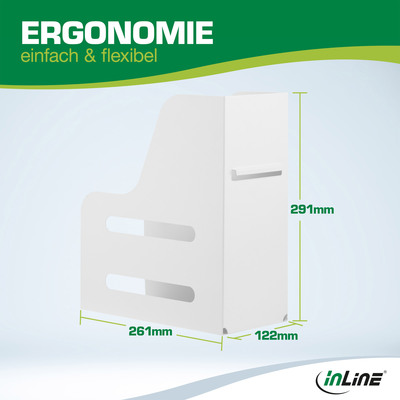 InLine® Slatwall Dokumentenordner, weiß