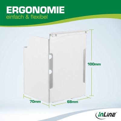 InLine® Slatwall Stiftebox, weiß