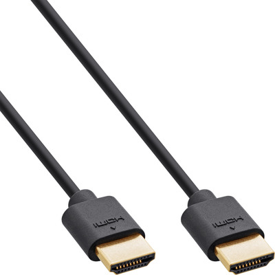 InLine® Slim Ultra High Speed HDMI Kabel, 8K4K, Stecker / Stecker, 0,3m (Produktbild 1)