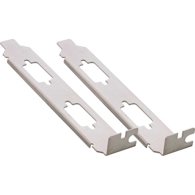 InLine® Slotblech für 2x Sub-D 9-pol, beidseitig nutzbar, 2er Pack (Produktbild 1)