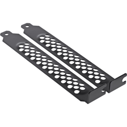 InLine® Slotblech perforiert, 2er Pack, schwarz Slotbleche