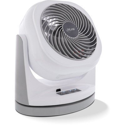 InLine® SmartHome Tischventilator, rotierend, weiß-grau (Produktbild 1)