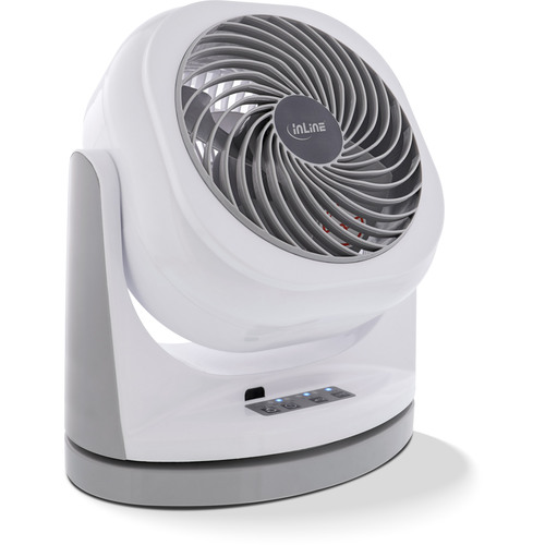 InLine® SmartHome WLAN Tischventilator, rotierend, weiß-grau