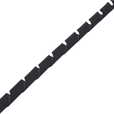 InLine Spiralband 10m, schwarz, 18mm