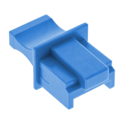 InLine Staubschutz, für RJ45 Buchse, Farbe: blau, 100er Pack
