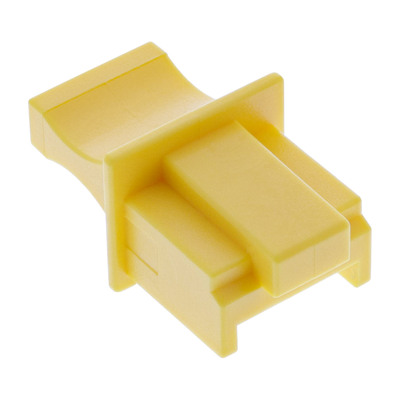 InLine® Staubschutz, für RJ45 Buchse, Farbe: gelb, 10er Blister (Produktbild 1)