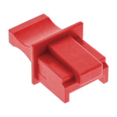 InLine® Staubschutz, für RJ45 Buchse, Farbe: rot, 100er Pack (Produktbild 1)