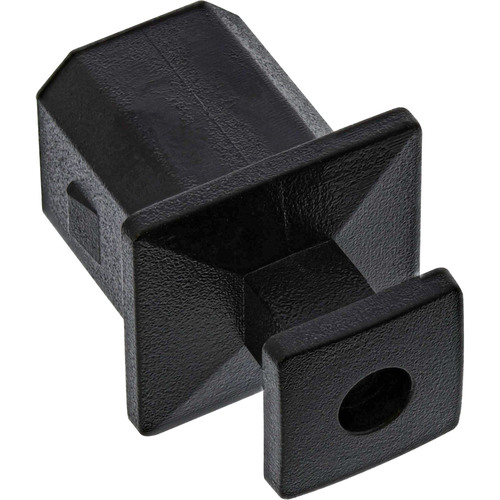 InLine® Staubschutz für USB-B Buchse, 50 Stück, schwarz