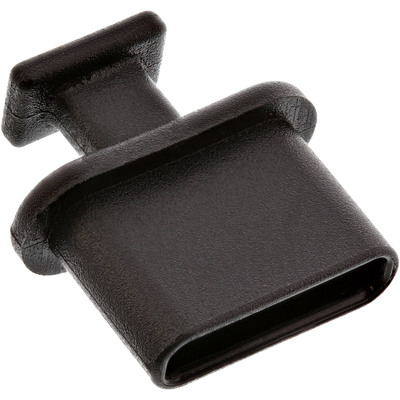 InLine® Staubschutz, für USB-C Buchse, schwarz, 50er Pack (Produktbild 1)